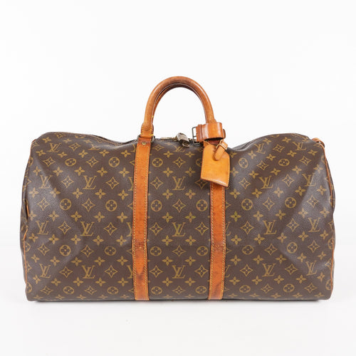 Authentic Louis Vuitton Monogram Keepall 55 Travel Bag M41424 06E193410010