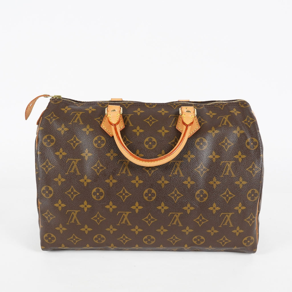 Louis Vuitton Speedy 35 Monogram Brown Canvas Handbag Used M41524 07A266864031