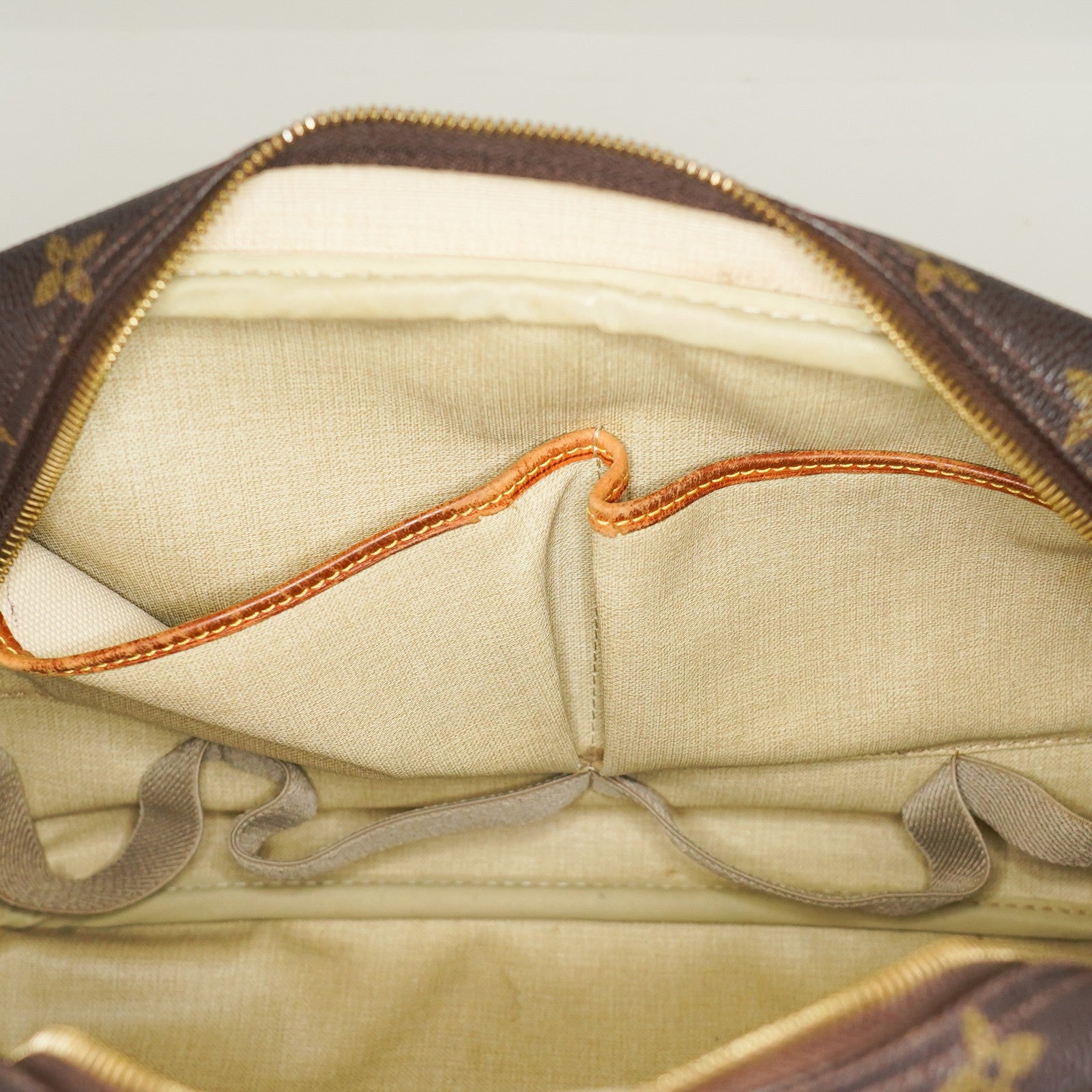 LOUIS VUITTON Deauville Handbag M47270 Monogram canvas Brown 06E022640012