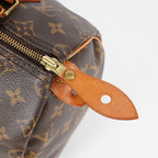 Louis Vuitton Monogram Speedy Handbag Brown Canvas Used M41528 08E2711110007