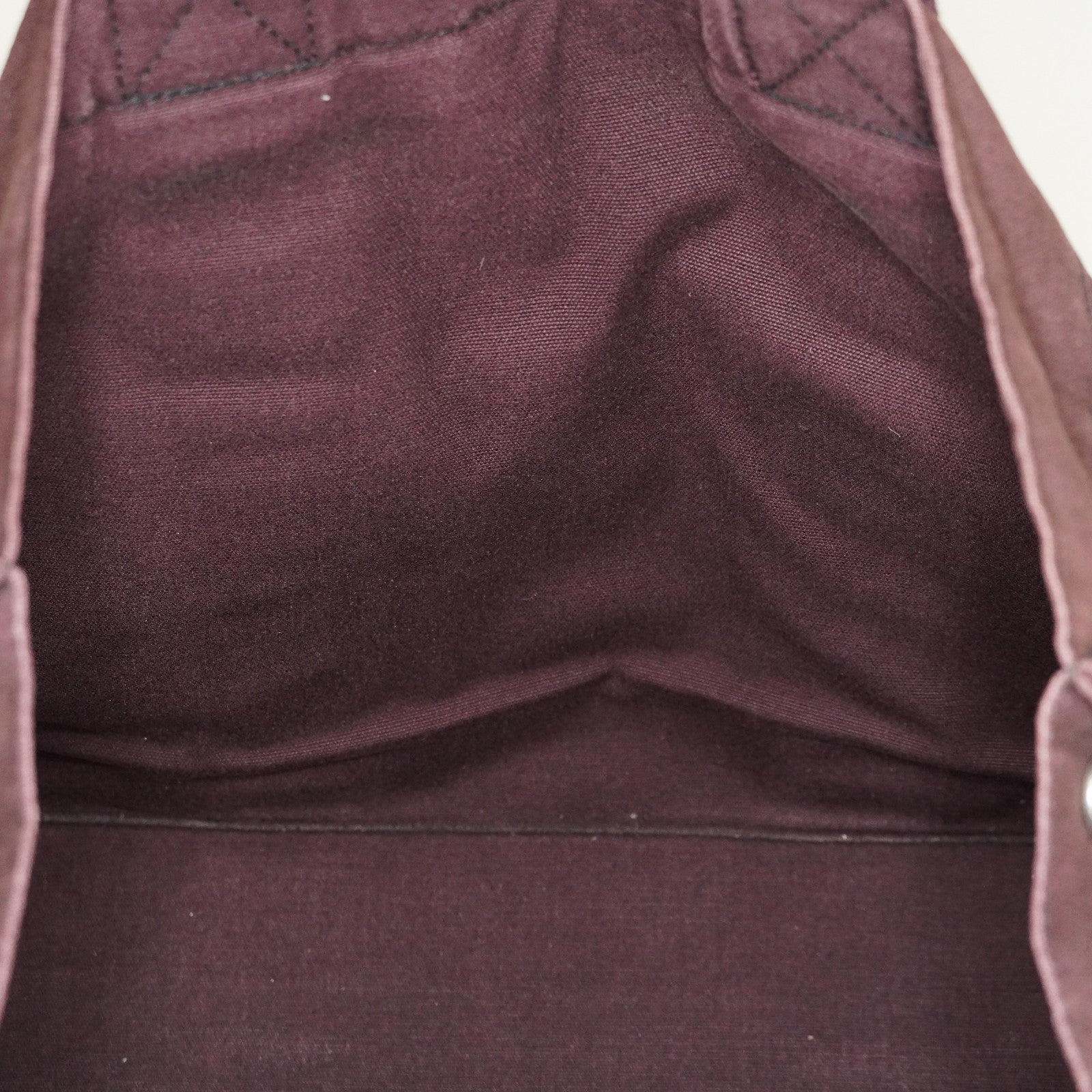 Hermes Fourre-Tout GM Bordeaux Black Canvas Tote Bag Handbag Used 08E06825008