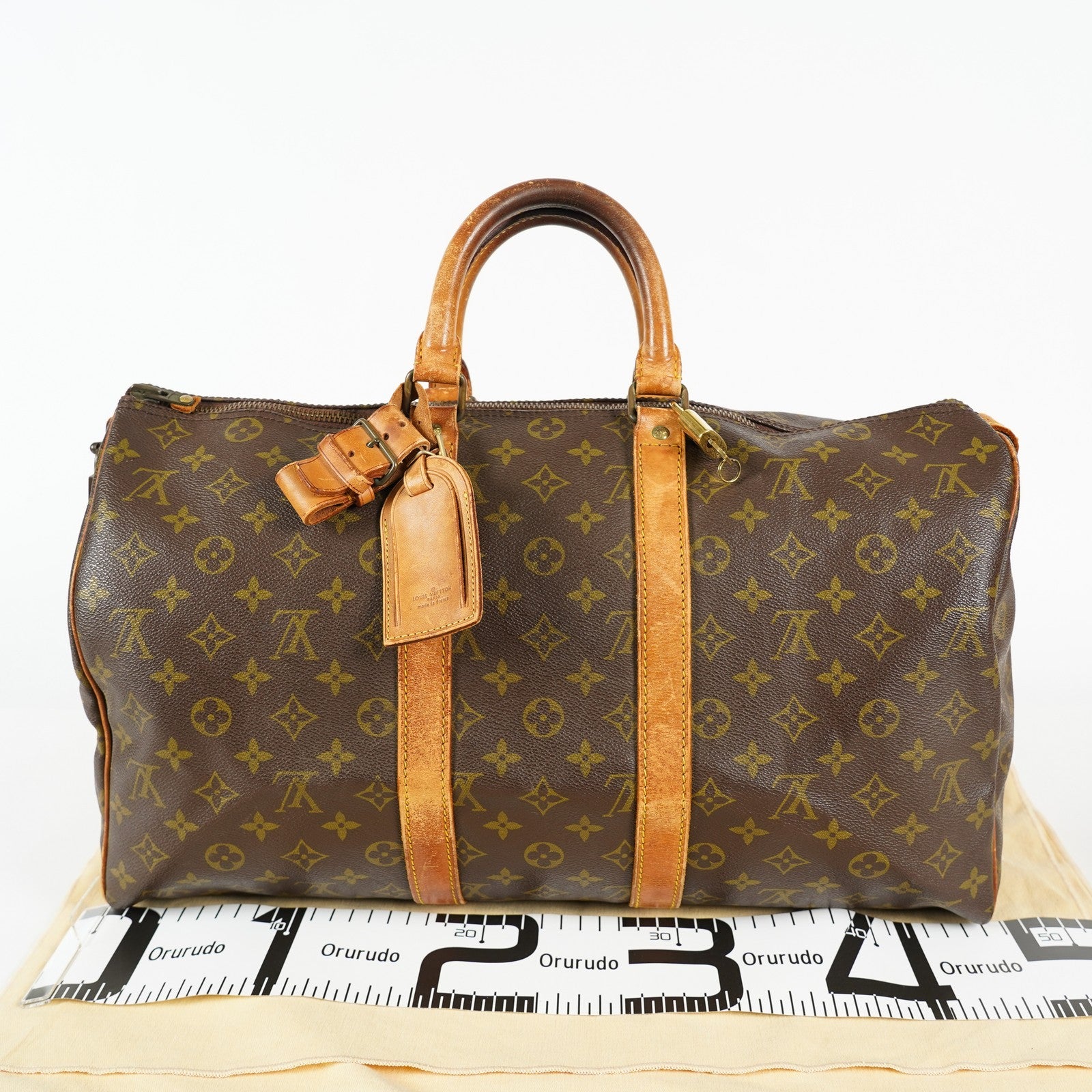 LOUIS VUITTON Keepall 45 M41428 Monogram Boston Bag Brown vintage 03T094500006