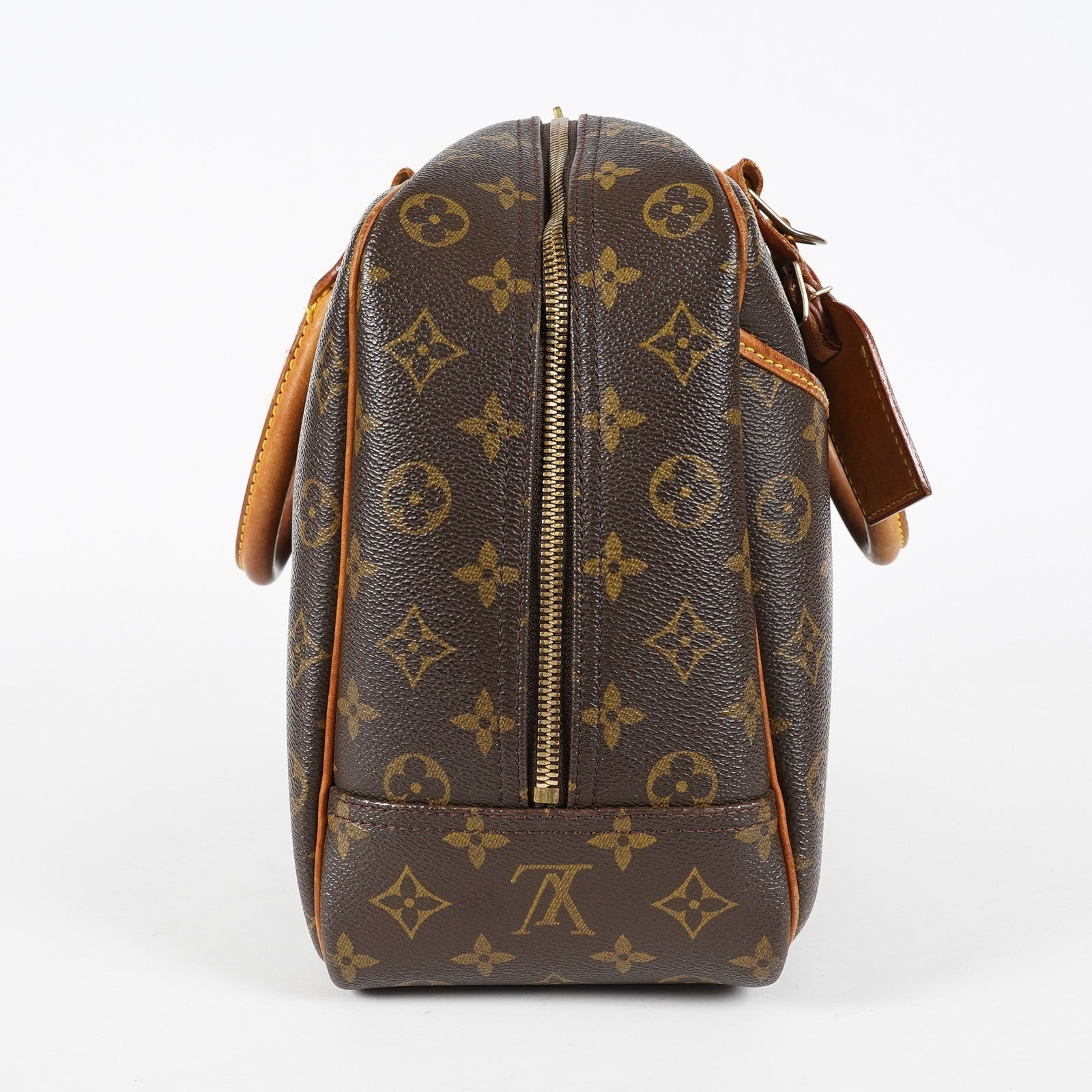 Louis Vuitton Deauville M47270 Monogram Canvas Brown Handbag Used 08E081980002
