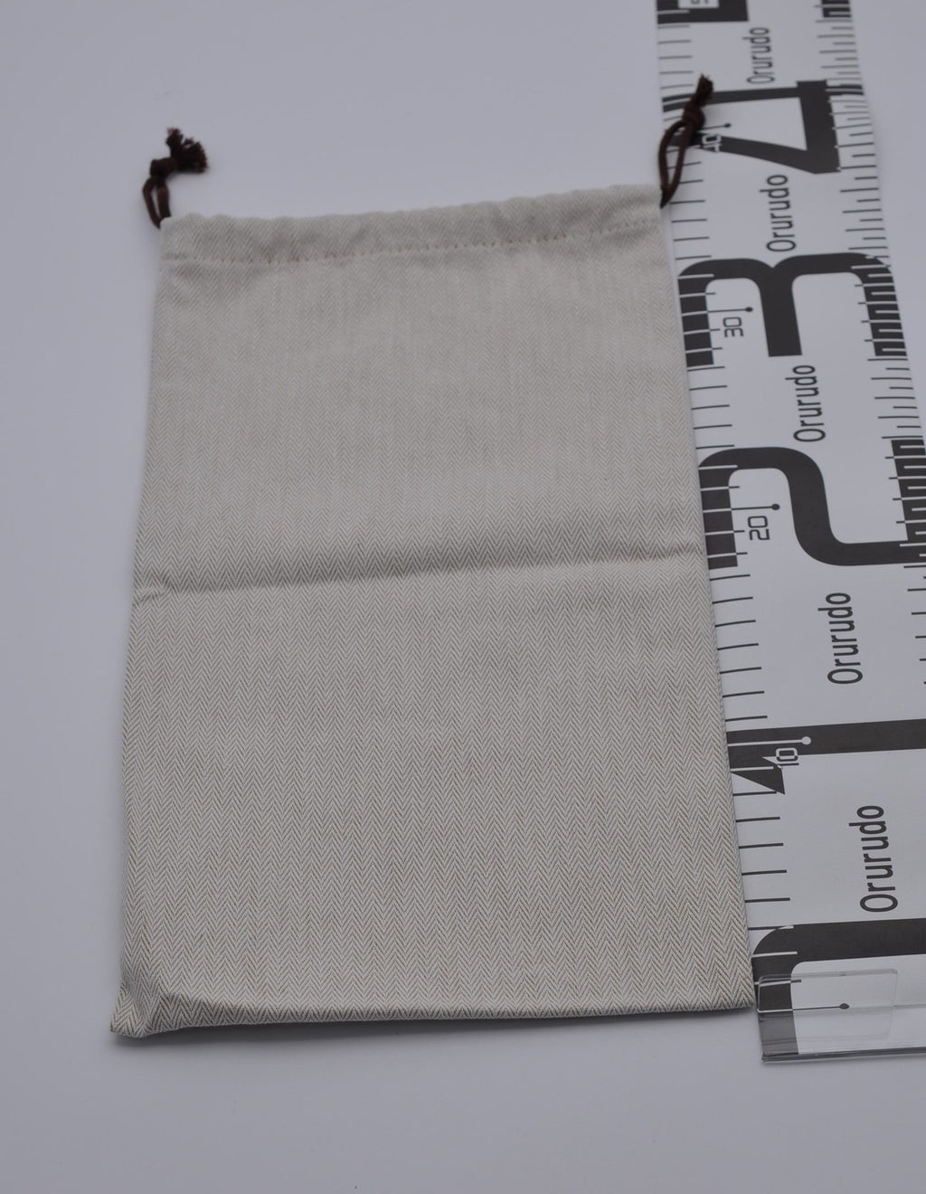 Hermes Dust Bag Storage Pouch Drawstring Beige Logo Authentic 28x38