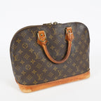 Louis Vuitton Alma PM Hand Bag Monogram Canvas Brown M51130 Used 08E032750006