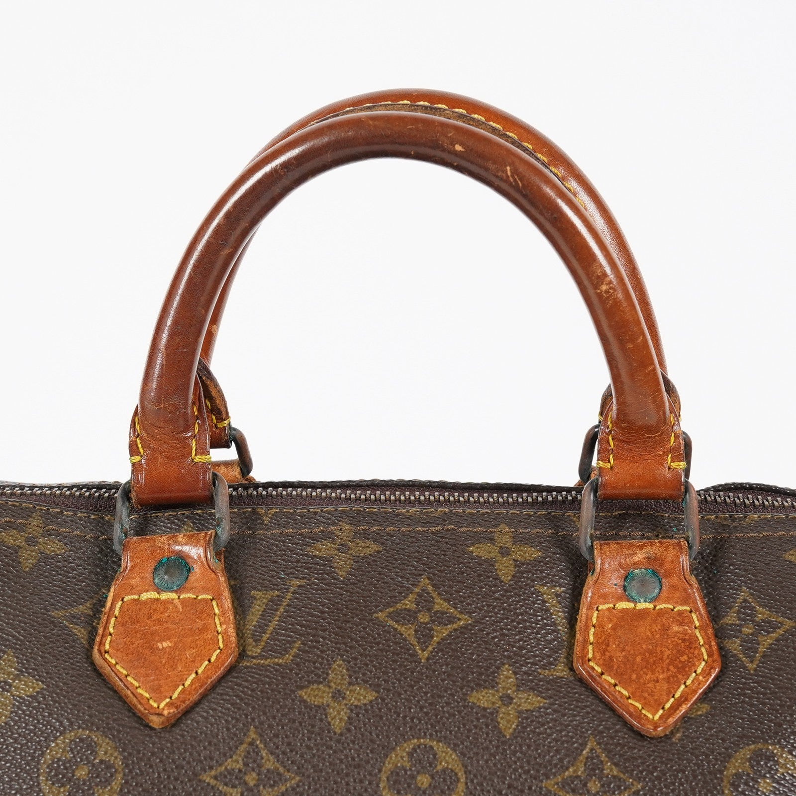 Louis Vuitton Speedy 35 M41524 Monogram Canvas Hand Bag Brown Used 07E103850017
