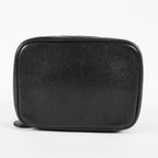 Chanel Caviar Skin CC Vanity Bag Black Leather Used Vintage 07E046490027
