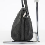 Gucci GG Canvas Boat Pochette Black Shoulder Pouch Bag Vintage Used 08E052090002