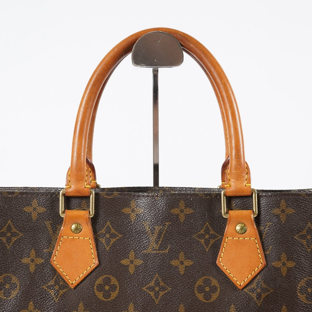 Louis Vuitton Sac Plat Monogram Canvas Hand Tote Bag Brown M51140 08E412310010