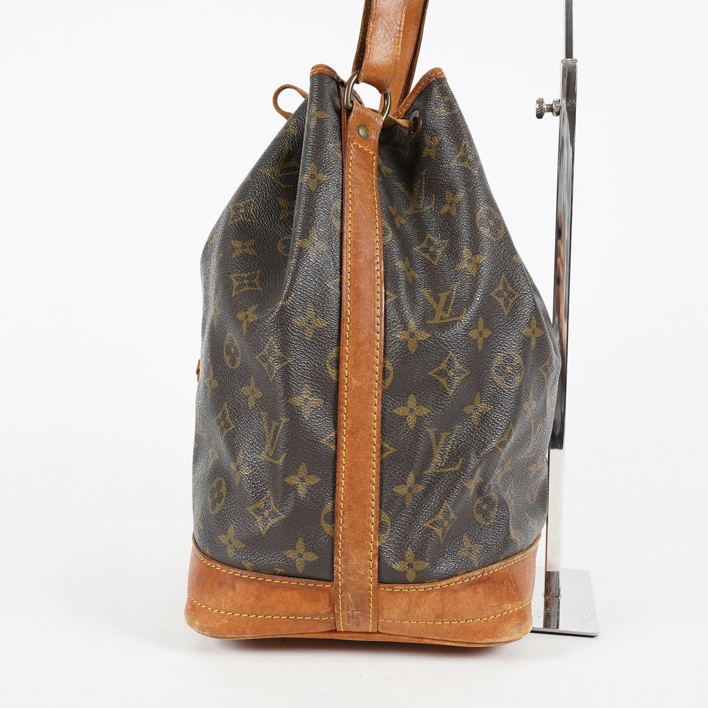 Louis Vuitton Noe GM M42224 Monogram Canvas Brown Used Bucket Bag 08A094576003