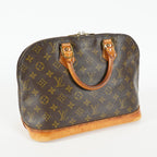 Louis Vuitton Alma PM M51130 Monogram Canvas Brown Used Handbag 09E112530011