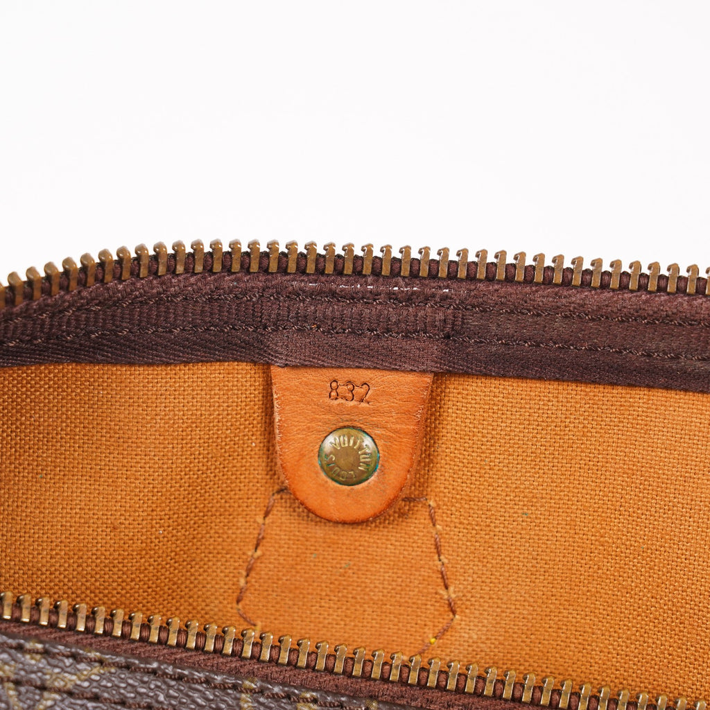 Louis Vuitton Speedy 40 M41522 Monogram Canvas Boston Handbag Brown 07A115148005