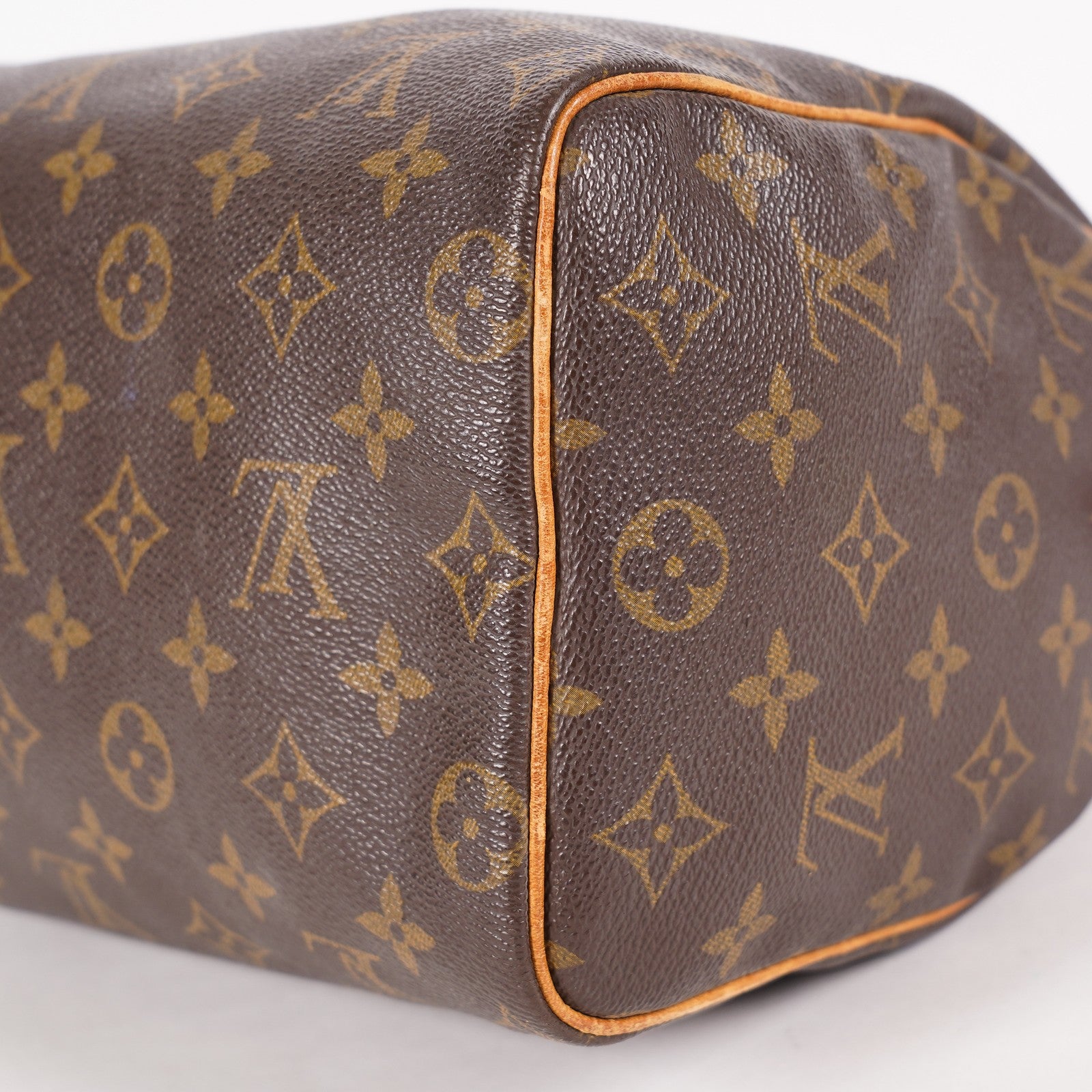 Louis Vuitton Speedy 25 M41528 Monogram Canvas Boston Handbag Brown 07A096978405