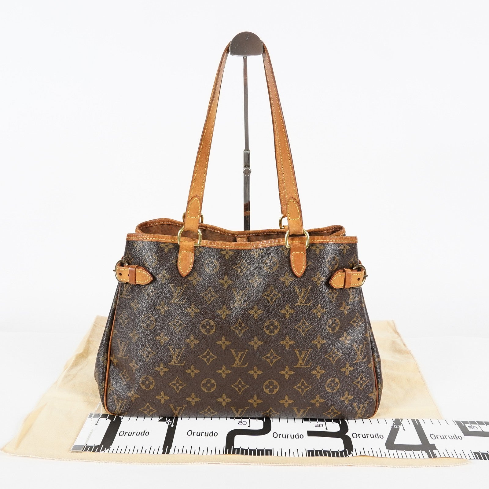 Louis Vuitton Batignolles Monogram Brown Canvas Tote M51154 Used 08A323432003