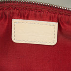 Christian Dior Saddle Bag Trotter Canvas Bordeaux Beige Silver HW 09E223121010