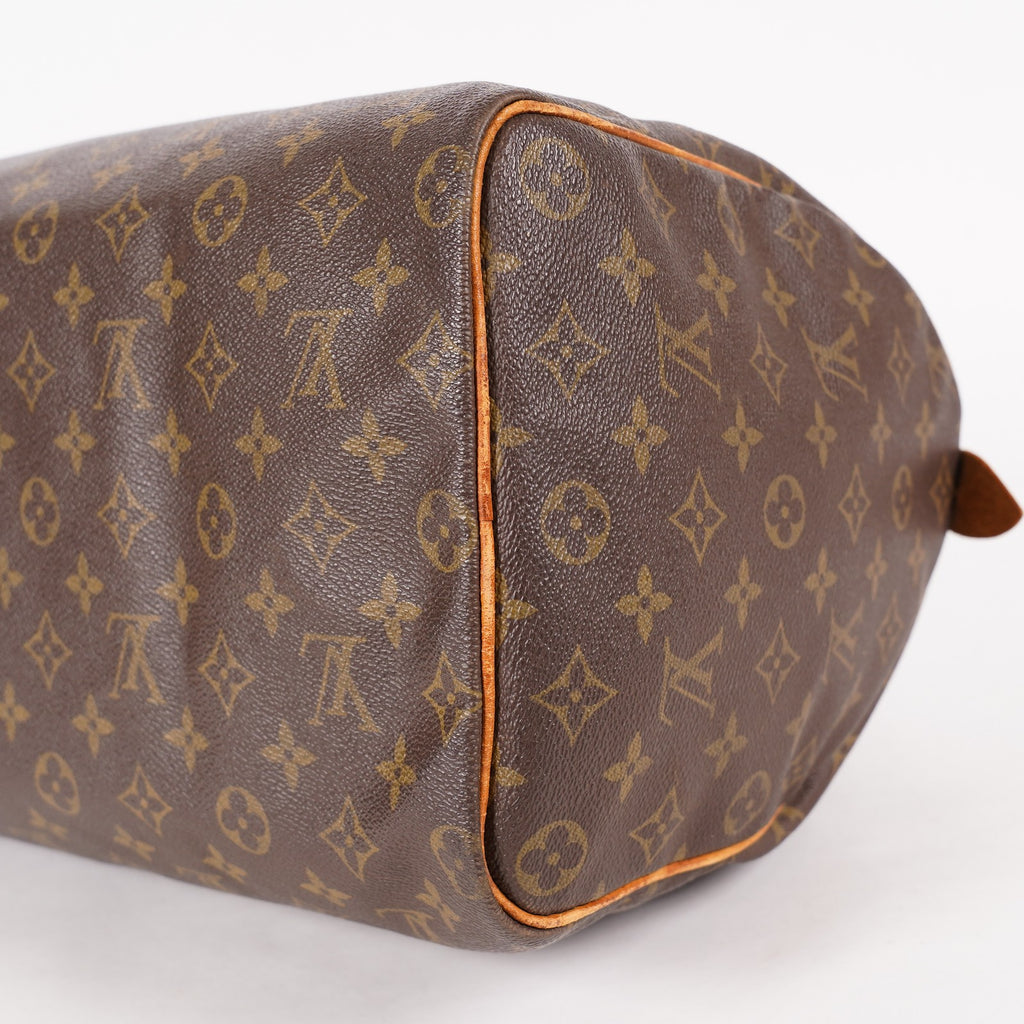 Louis Vuitton Monogram Speedy 40 M41522 Boston Hand Bag Brown Used 07E364180002