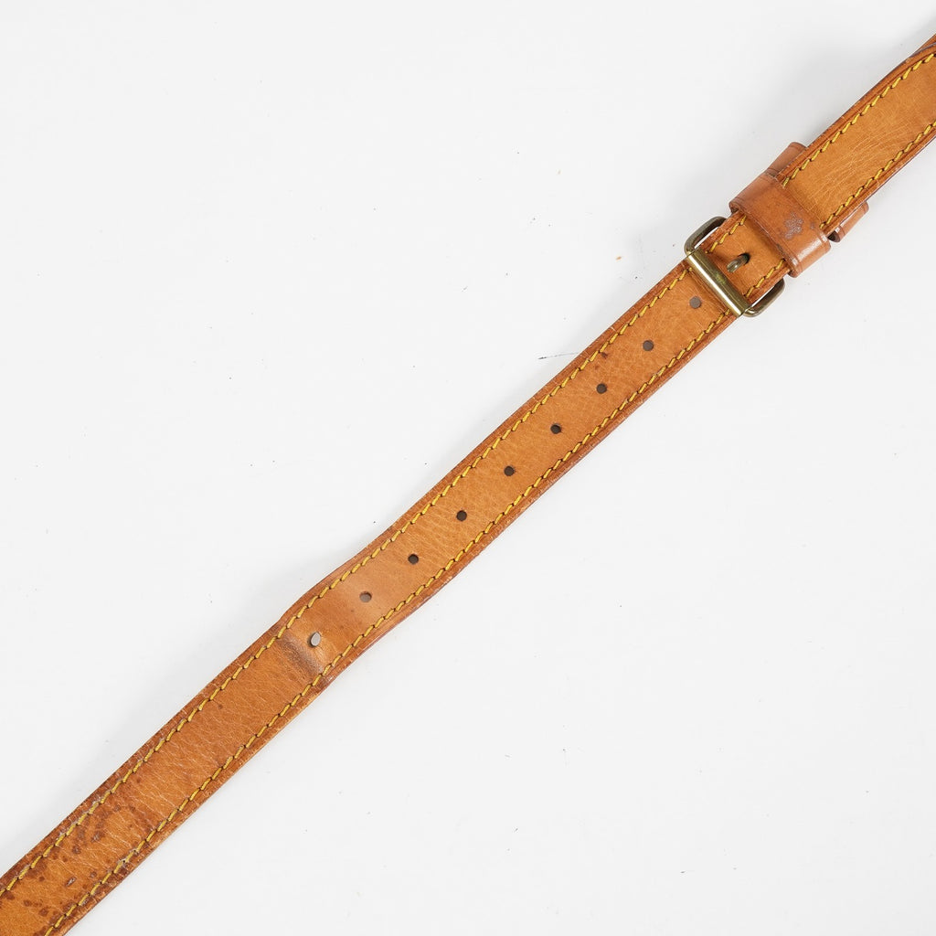 Louis Vuitton Vachetta Leather Adjustable Shoulder Strap Tan Gold Used XY265