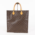 LOUIS VUITTON Sac Plat Handbag Monogram Canvas Brown M51140 06E092310012