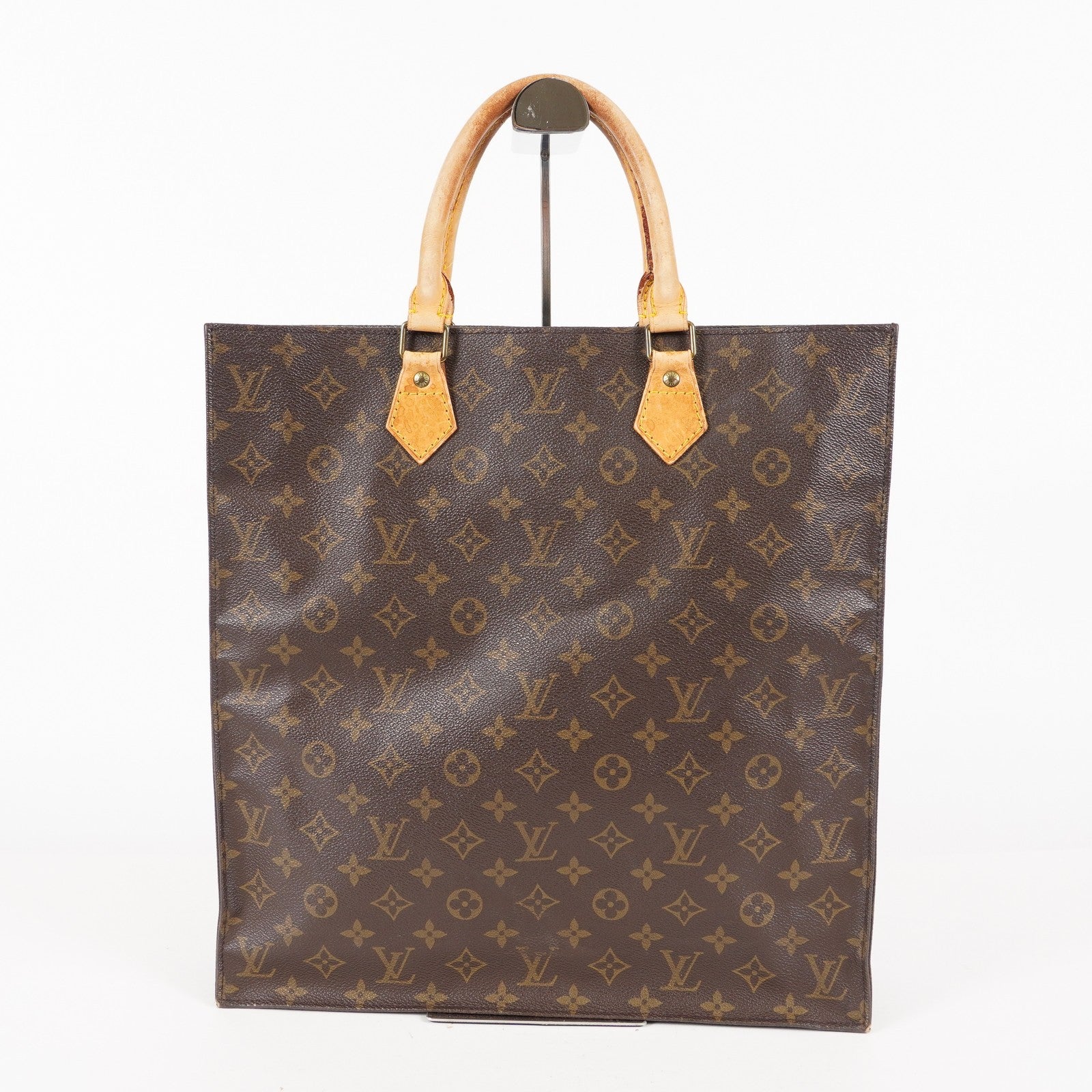 LOUIS VUITTON Sac Plat Handbag Monogram Canvas Brown M51140 06E092310012