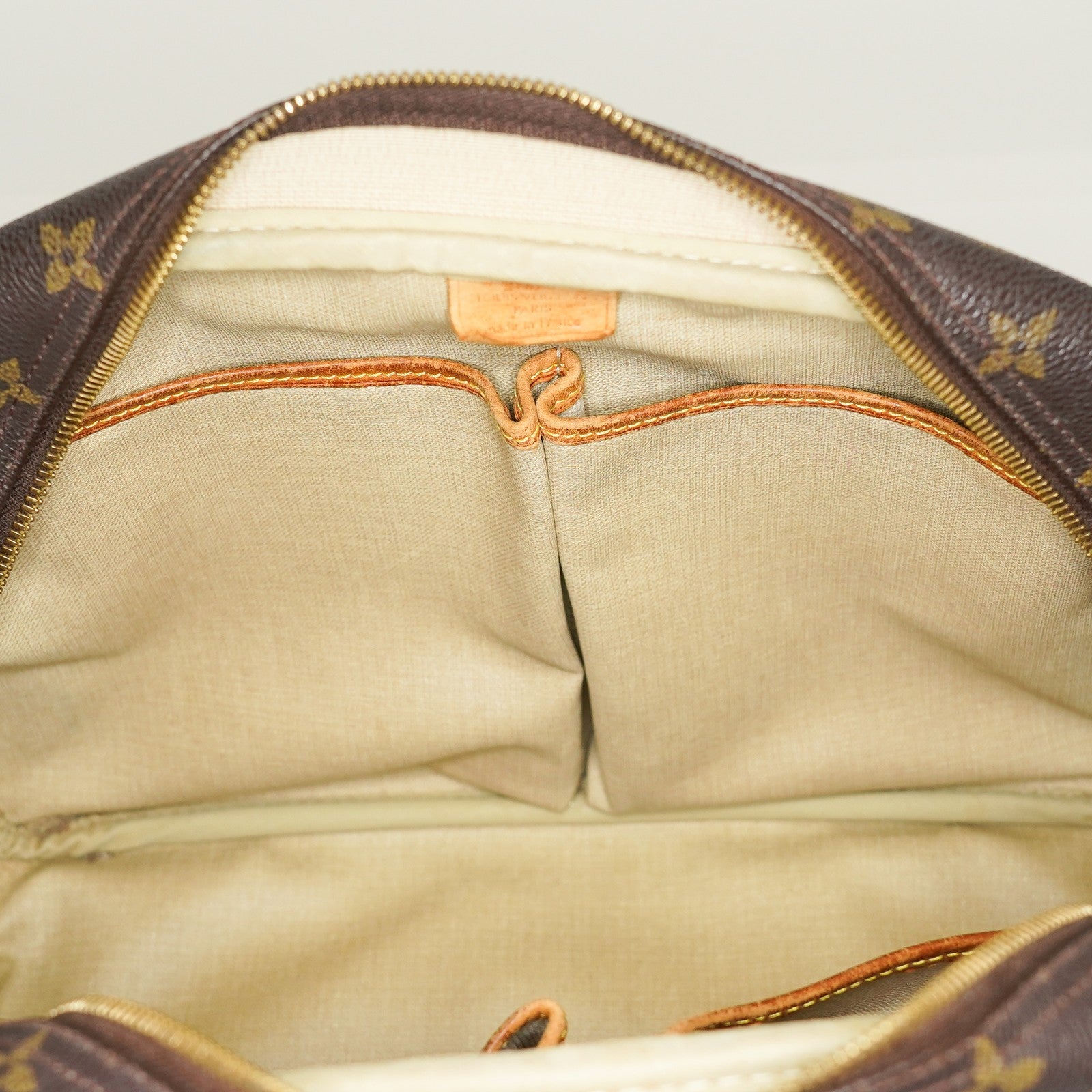 LOUIS VUITTON Deauville Handbag M47270 Monogram canvas Brown 06E022640012