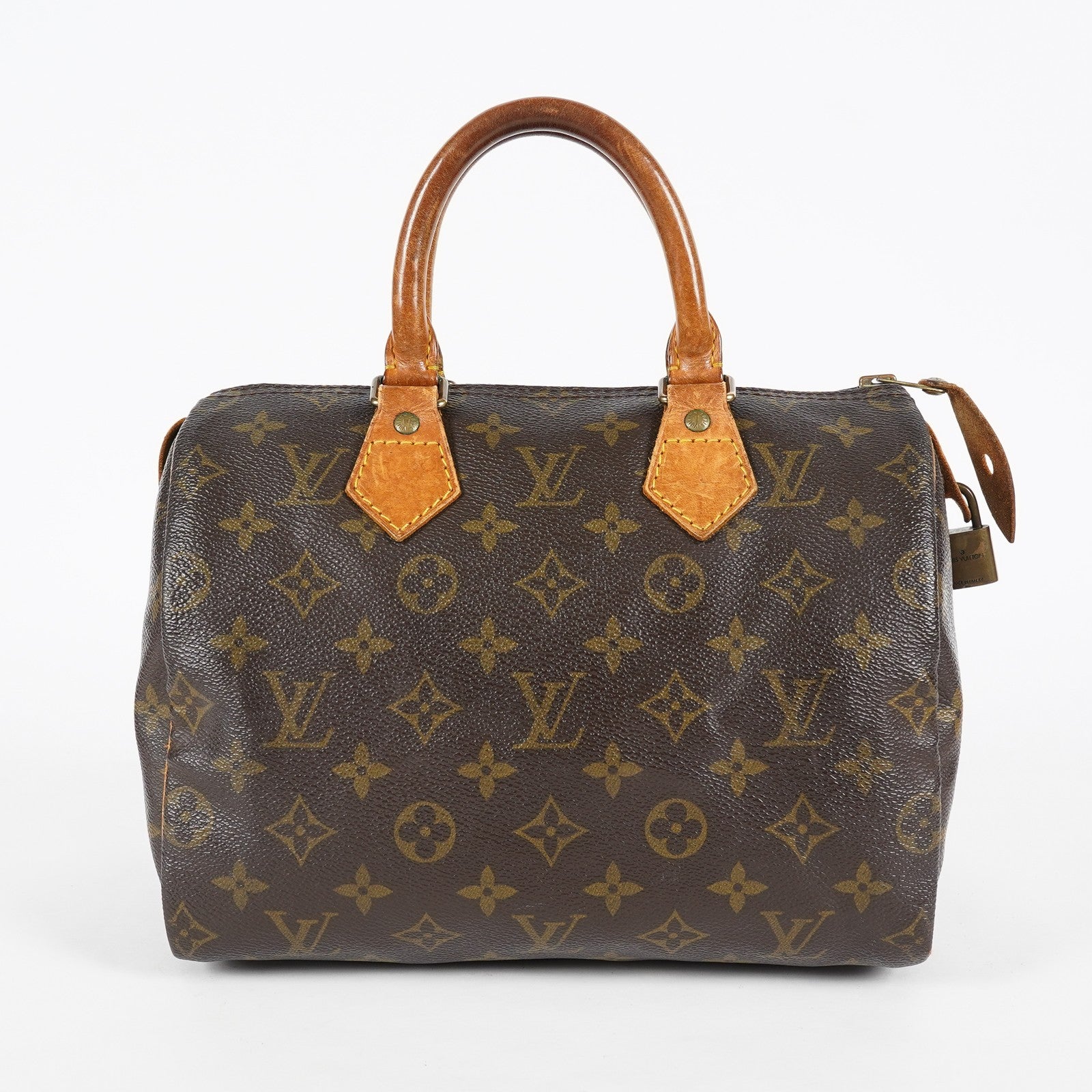 Louis Vuitton Speedy 25 M41528 Monogram Brown Boston Hand Bag Used 07E166270015