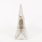 Christian Dior Book Tote Toile de Jouy Beige Gray Canvas Bag used 02E207260003