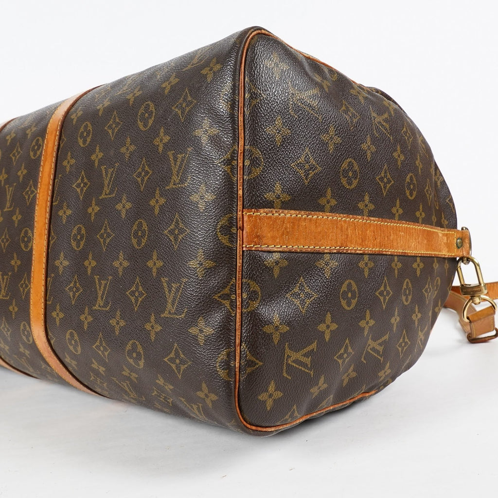 Louis Vuitton Keepall Bandouliere 55 M41414 Monogram Brown Duffle 08A414061215