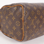 Louis Vuitton Speedy 25 M41528 Monogram Canvas Boston Handbag Brown 07A096978405