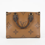 Louis Vuitton OnTheGo PM Monogram Reverse Canvas Tote M46373 Brown 07E0920130030