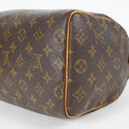 Louis Vuitton Speedy 25 Monogram Canvas Brown Boston Handbag Used 07E295830008