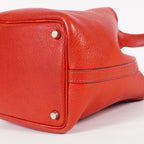 Hermes Picotin Lock PM Red ClemenceLeather Silver Hardware 05E3318150016
