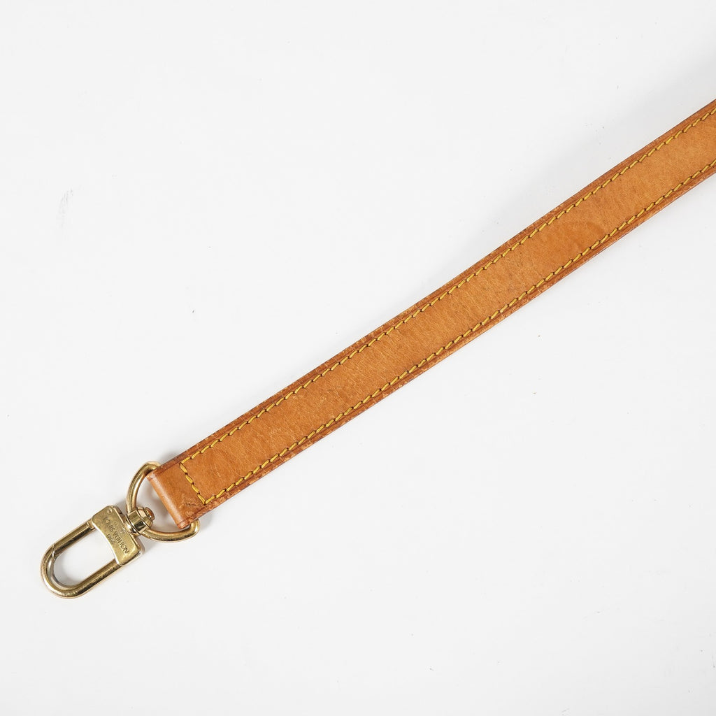 Louis Vuitton Vachetta Leather Adjustable Shoulder Strap Tan Gold Used XY265