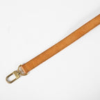 Louis Vuitton Vachetta Leather Adjustable Shoulder Strap Tan Gold Used XY265