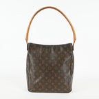 Louis Vuitton Looping GM M51145 Monogram Canvas Brown Shoulder Bag 09E183410010
