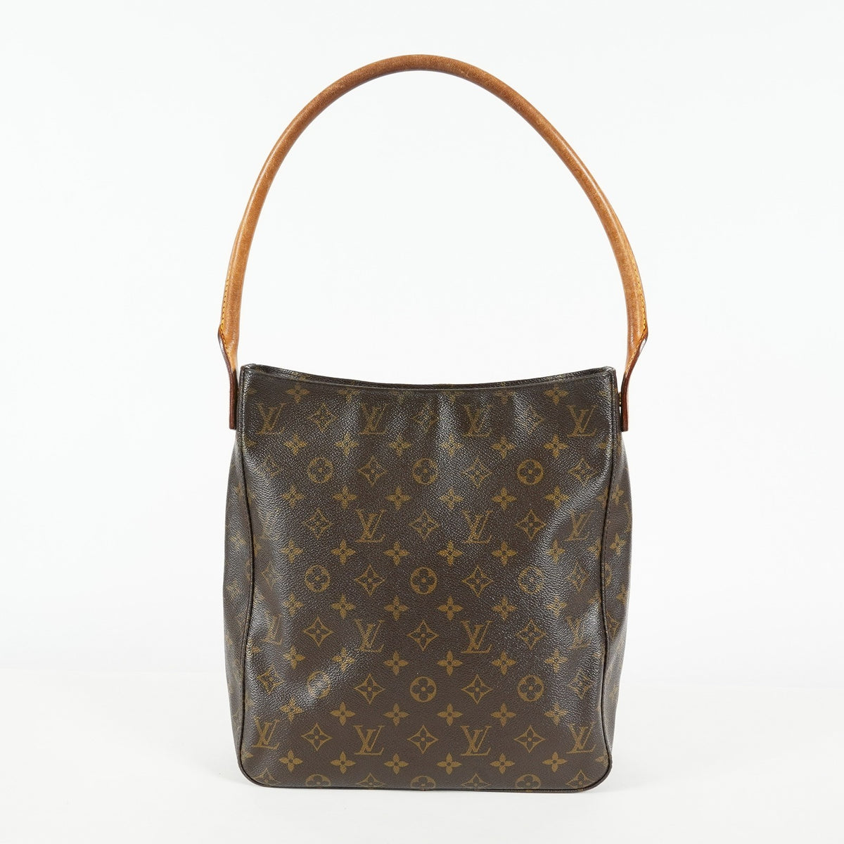 Louis Vuitton Looping GM M51145 Monogram Canvas Brown Shoulder Bag 09E183410010