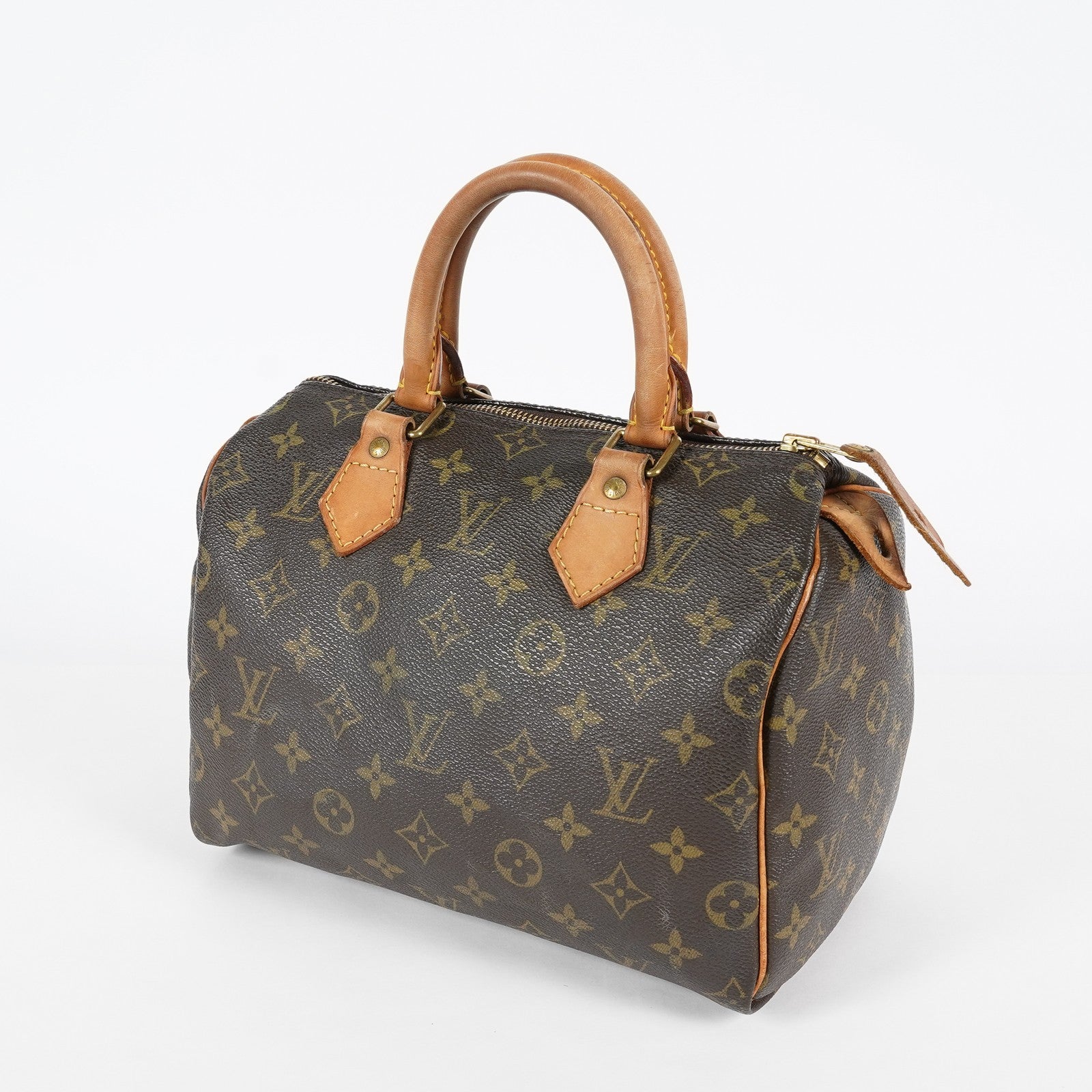 Louis Vuitton Speedy 25 Monogram Canvas Brown Handbag M41528 Used 07A047493208