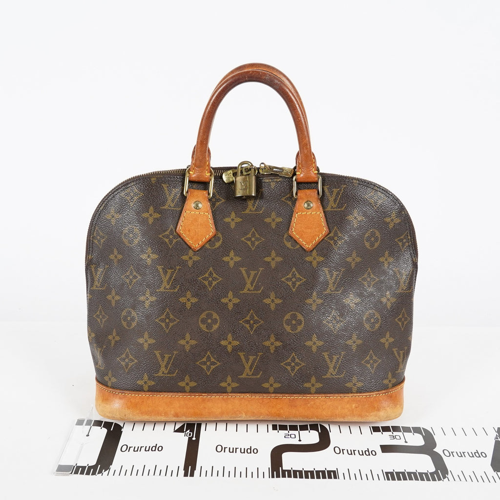Louis Vuitton Alma PM Hand Bag Monogram Canvas Brown M51130 Used 08E032750006
