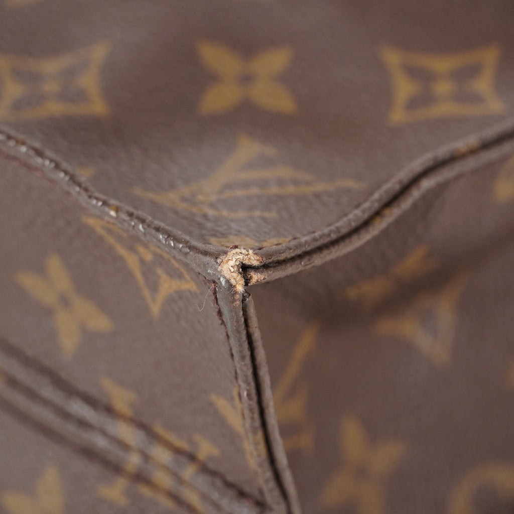 LOUIS VUITTON Sac Plat Handbag Monogram Canvas Brown M51140 06E092310012