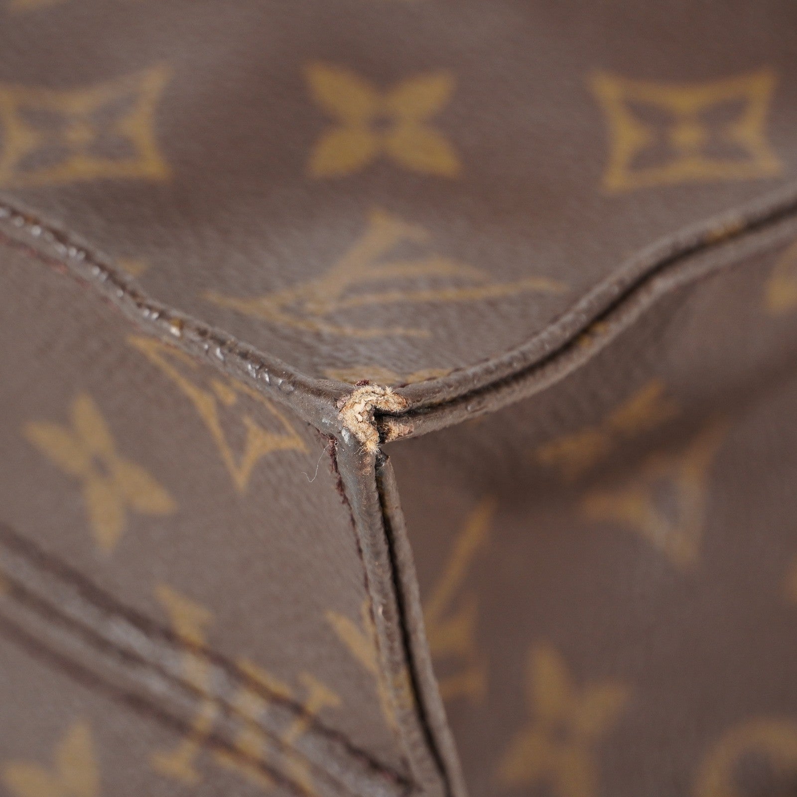 LOUIS VUITTON Sac Plat Handbag Monogram Canvas Brown M51140 06E092310012