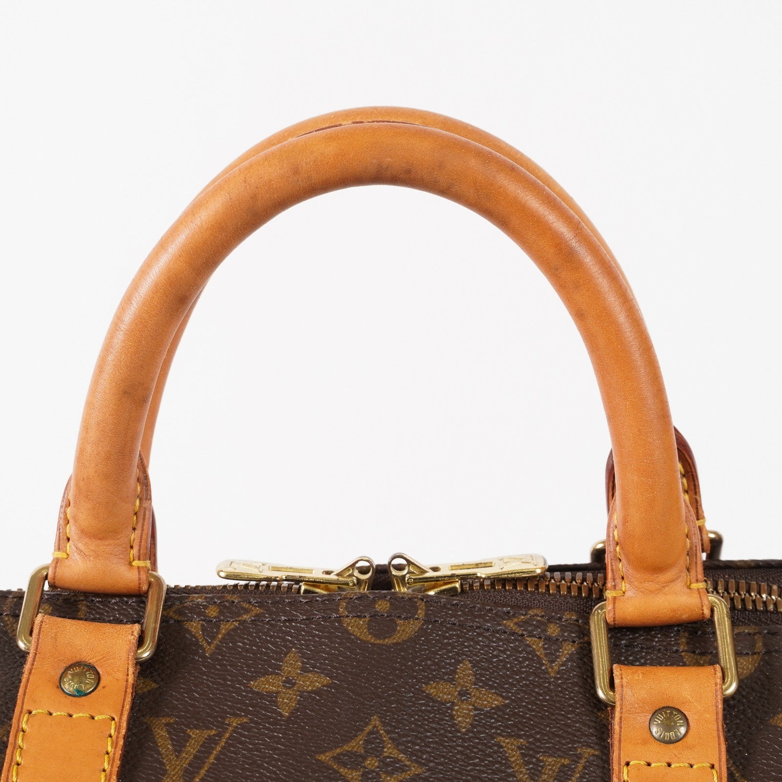 LOUIS VUITTON Keepall 50 M41426 Monogram Boston Bag Brown vintage 03E326820011