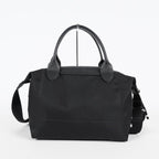 Longchamp Le Pliage 2Way Top Handle Bag 28cm Black Nylon Used 08E141320007