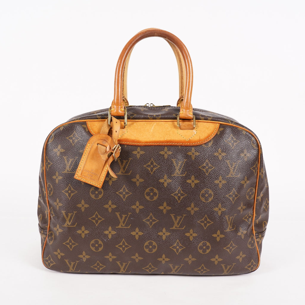 Louis Vuitton Monogram Deauville M47270 Hand Bag Brown Used 07E262750001