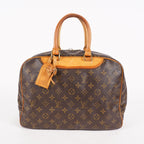 Louis Vuitton Monogram Deauville M47270 Hand Bag Brown Used 07E262750001
