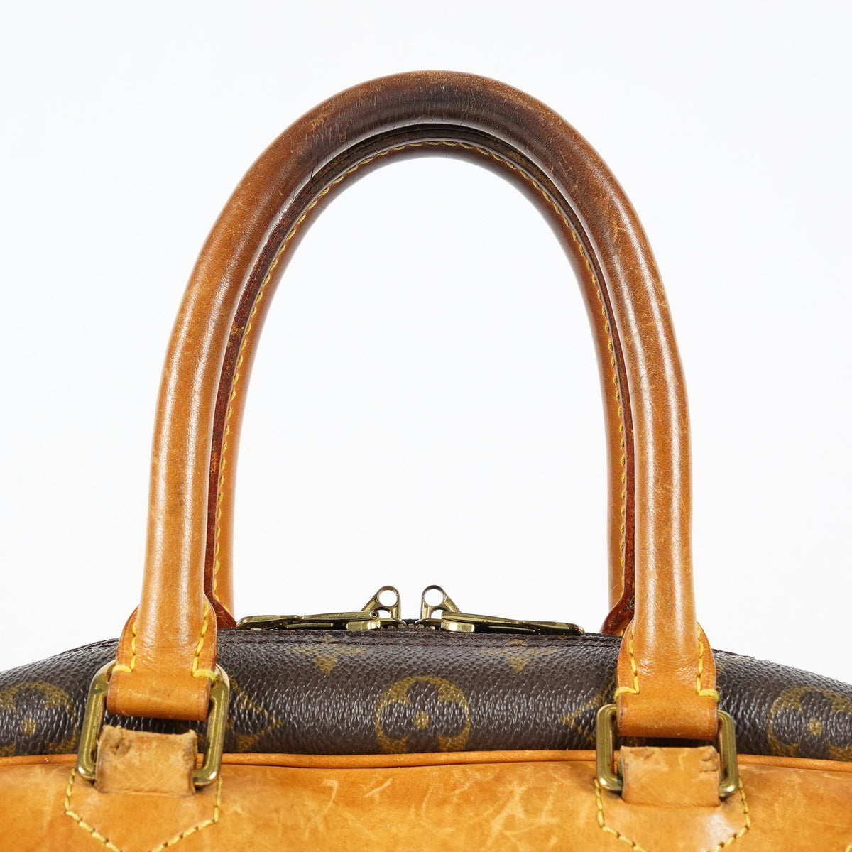 Louis Vuitton Deauville M47270 Monogram Canvas Brown Used Handbag 09M452945808
