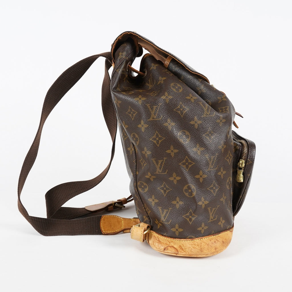 Louis Vuitton Montsouris GM M51135 Monogram Brown Backpack Vintage 08A374747603