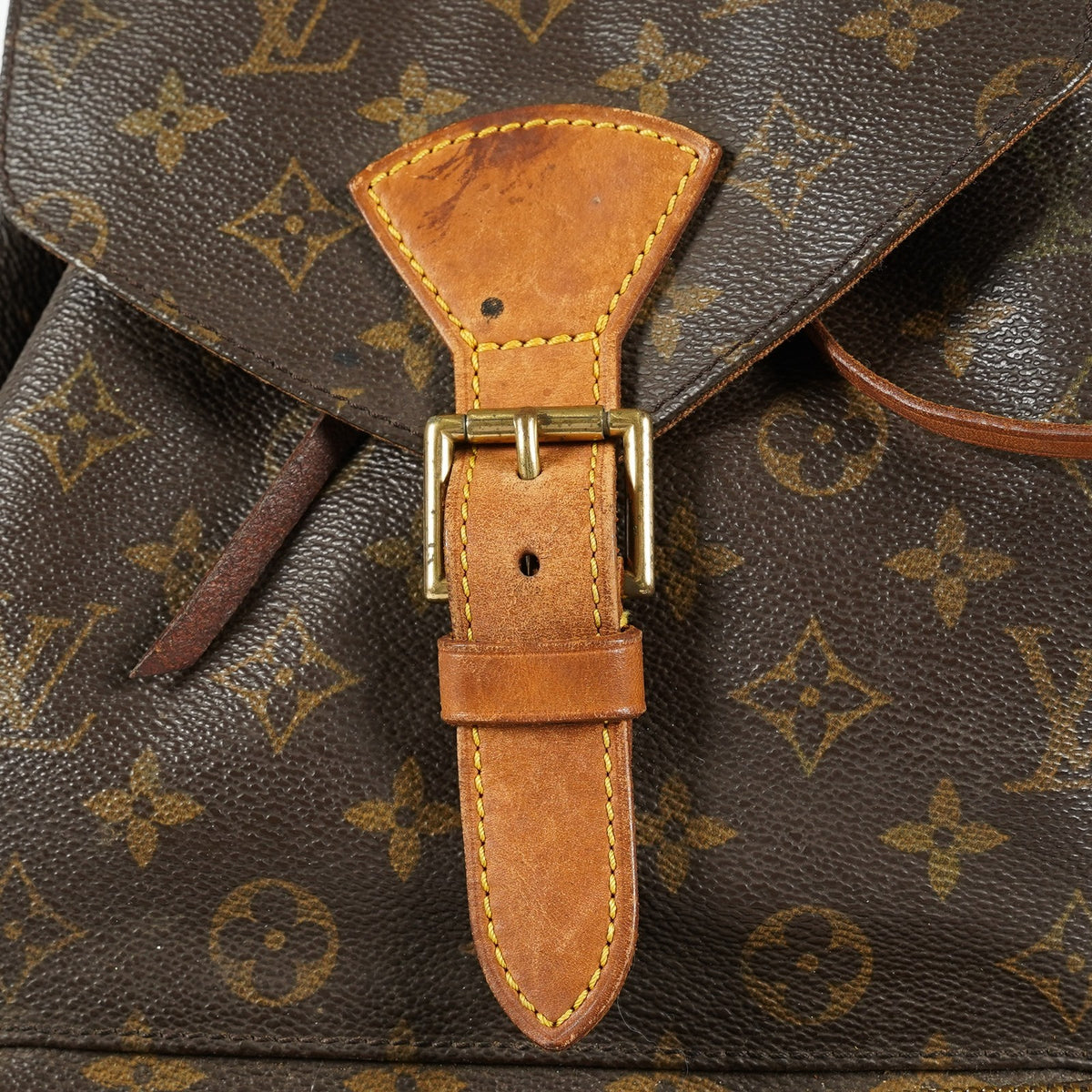 Louis Vuitton Montsouris GM M51135 Monogram Canvas Brown Backpack 09E134510011