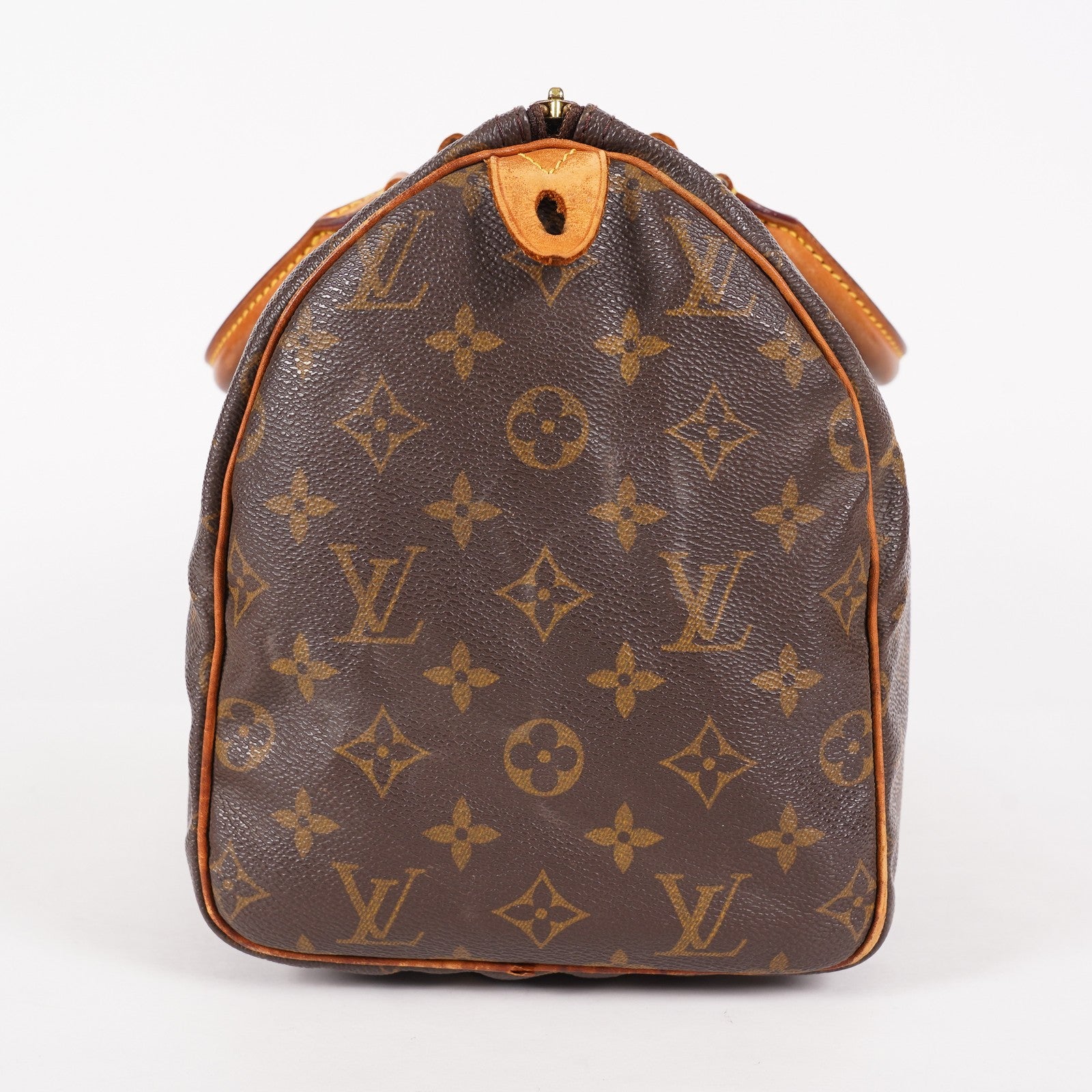 Louis Vuitton Monogram Speedy 30 Handbag Brown Coated Canvas M41526 06E035170030