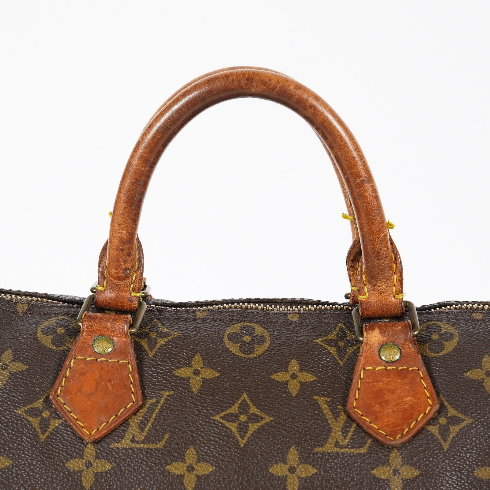 Louis Vuitton Monogram Speedy 30 Boston Handbag Brown Canvas M41526 07E124070030