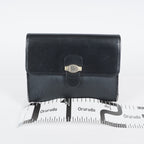 Christian Dior Vintage Leather Shoulder Bag Black Classic Handbag XY230