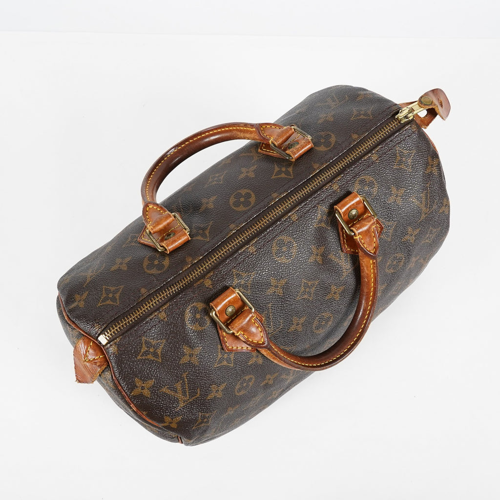 Louis Vuitton Speedy 30 M41526 Monogram Canvas Brown Used Handbag 08A045090803